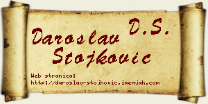 Daroslav Stojković vizit kartica